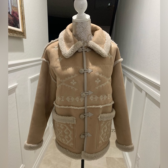 Mother The Toasty Faux-Suede Jacket Size XS